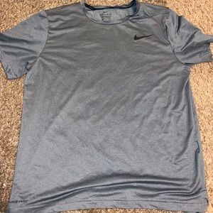 nike grey shirt, size L